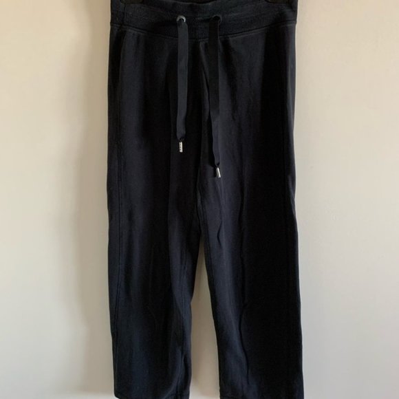 Lululemon Wide Leg Black Sweatpants - Picture 2 of 7